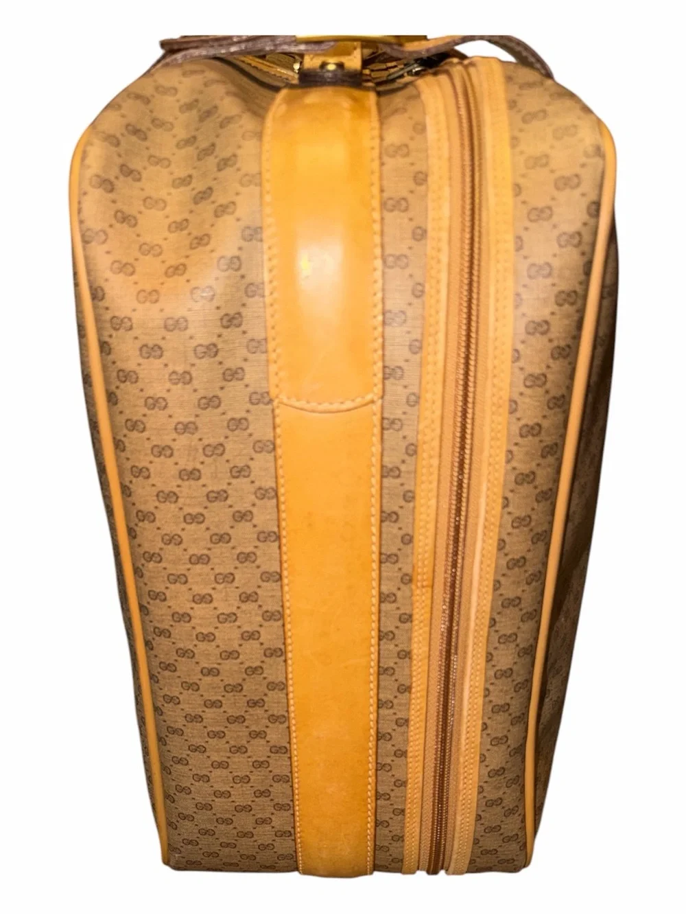Vintage Gucci Micro GG Plus Monogram Luggage Suitcase 23" - Made in Italy - Picture 2 of 11